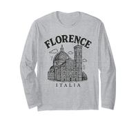 Cattedrale di Firenze Italia Graphic Design Art Souvenir Maglia a Manica
