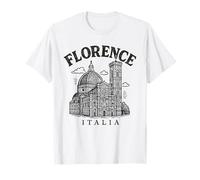 Cattedrale di Firenze Italia Graphic Design Art Souvenir Maglietta