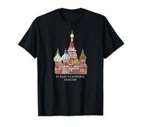 Cattedrale di San Basilio, Mosca, Russia. Disegno Maglietta