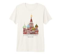 Cattedrale di San Basilio, Mosca, Russia. Disegno Maglietta Premium