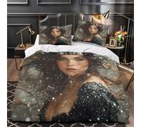 Cattedrale d'inverno copripiumino Set di 3 Pezzi morbida stampa 3D con federe per cuscini cerniera nascosta Architettura iconica russa Set Di Copripiumino for coppie e ragazzi Double（200x200cm）