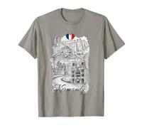 Cattedrale Gotica della Normandia Francia Maglietta