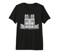 Cattedrale Linia Parigi Maglietta Premium
