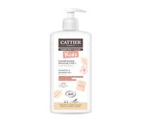Cattier Kids - Shampoo doccia 2 in 1, profumo di fiori di marshmallow biologico, 500 ml