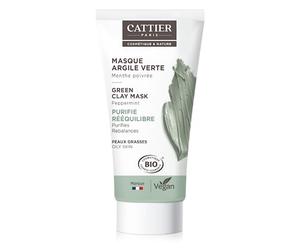 Cattier Mini Maschera - Argilla verde, pelle grassa, 30 ml