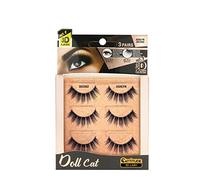 CATTITUDE Ashlyn - Bambola 3D Ashlyn, leggera e riutilizzabile, cruelty-free, 3 paia
