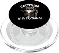 Cattitude Is Everything - Simpatico gatto Kawaii con atteggiamento PopSockets PopGrip per MagSafe