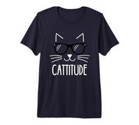 Cattitude - Meme Divertente per Amanti dei Gattini Maglietta Premium