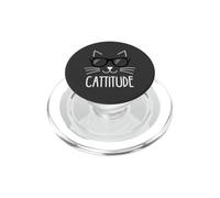 Cattitude - Meme divertente per amanti dei gattini PopSockets PopGrip per MagSafe
