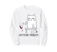 Cattitude Problem Funny Cat Felpa