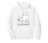 Cattitude Problem Funny Cat Felpa con Cappuccio