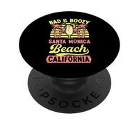 Cattiva e ubriaca Santa Monica Beach California Pina Colada PopSockets PopGrip Adesivo