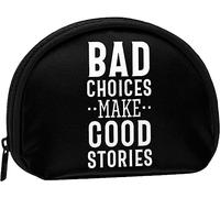 Cattive decisioni fanno buone storie donne e ragazze carino moda portamonete portafoglio borsa cambio portachiavi