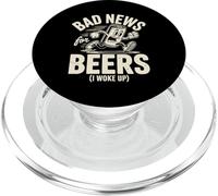 Cattive notizie per le birre Mi sono svegliato Divertente in esecuzione Birra può umorismo PopSockets PopGrip per MagSafe