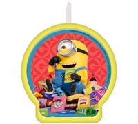 Cattivissimo Me - Candela di compleanno multicolore (6,6 x 6,1 cm), perfetta per decorazioni per feste dei Minion