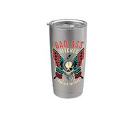 Cattivo Culo Bitches Donne Tatuate Empowered Retro Tattoo Flash Bicchiere termico in acciaio inox doppia parete