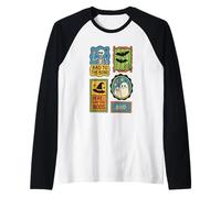 Cattivo Fino all'osso Qui per Il Boos Boo Maglia con Maniche Raglan