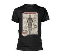 Cattle Decapitation Human Meat Chart Maglietta Adulto Unisex (PH468)