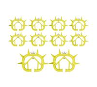 Cattle Nose Ring | 10 anelli da naso in PVC Calf Weaner 9 - 9,7 x 7,5 - 8,5 cm, spessore 1 cm | Efficace Calf Weaning Tool for Livestock | Attrezzatura Farm For Cows, Calves, And Other Cattle |