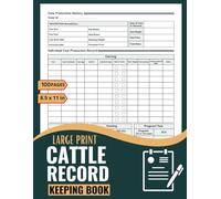 Cattle Record Keeping Book: Organize and Track Cattle Breeding, Calving, Health, and Ranch Expenses with Ease