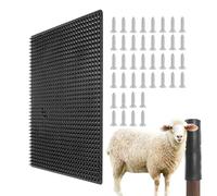 Cattle Scratching Pad, Goat Brushes for Grooming, Itch Relief Soft Touch Mat, Pp Material, Sturdy Design, Easy Installation, Farm Animal Comfort, Cattle Goat Use