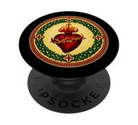 Cattolica: Il Sacro Cuore di Gesù PopSockets PopGrip Adesivo