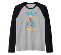 Cattolico Ad Majorem dei Gloriam Vintage Mens Infermiera Medico Maglia con Maniche Raglan