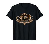 Cattolico dal 33 d.C. Crocifisso Gesù Eucaristia Cristianesimo Maglietta