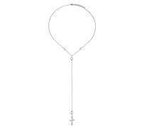 Cattolico In Acciaio Inox Cristallo Lungo Ciondolo Collane Per Le Donne Cristallo Collana Girocollo Religione GioielliIl meraviglioso