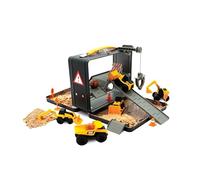 CatToysOfficial | Set da Costruzione con Sabbia Riutilizzabile | Valigetta: Include 5 Veicoli Little Machines™, Gru, Coni, Rocce, Rampe e 283 g di Sabbia Composta | Giocattoli Bambini 3+ Anni