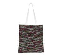 Cattpa Programmatore Programmazione Codice Stampa Totes, Borsa da Spiaggia Portatile,Borse Riutilizzabili Della Drogheria Pieghevole Con Handlesbags