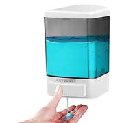 CATTREES Dispenser di sapone per le mani, montaggio a parete, dispenser di sapone commerciale per cucina, bagno, contenitori liquidi, shampoo, gel, camera in plastica (1 confezione (manuale 1000 ml/32
