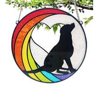 Cattropolini per gatti per finestre Gatti Gatti - Ornamenti da appendere commemorativi per gatti - Duello di simpatia a tema animale domestico decorazione gatto nero per gli amanti dei g