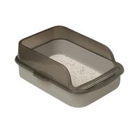 CATTURA CATTO - vassoio di plastica a lato alto, padella di contenimento del pasticcio | Design minimalista aperto, tema igiene per animali domestici interni, caratteristica della parete anti-splash,