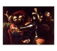Cattura di Cristo Poster di Michelangelo Merisi (Caravaggio) 18 x 13 cm Marrone Quadri Decorazione per pareti