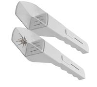 Cattura-Insetti, 2 PCS Strumento Cattura Insetti, Acchiappasogni per Ragni Extra Lungo, Portatile e Trasparente, Trappola per Insetti Vivi Strumento Multiuso e Leggero per Casa & Giardino (Bianco)