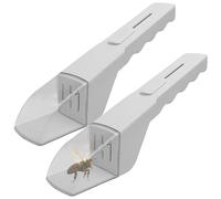 Cattura-Insetti, 2 PCS Strumento Cattura Insetti, Acchiappasogni per Ragni Extra Lungo, Portatile e Trasparente, Trappola per Insetti Vivi Strumento Multiuso e Leggero per Casa & Giardino (Bianco)