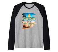 Cattura Le Onde - per Gli Amanti del Surf Maglia con Maniche Raglan