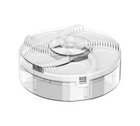 Cattura mosche di sicurezza USB ricaricabile automatico for uso domestico cucina mosche trappola silenziosa rimovibile insetti(B white)