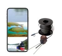 Cattura ogni momento del tuo viaggio di pesca sul ghiaccio con la telecamera for pesci 3 in 1 Port - IP68 impermeabile e registrazione HD luci a 8 LED(45M Fish camera)