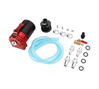 Cattura olio universale può 300 ml - Serbatoio di sfiato a motore in alluminio | Riduce i fanghi motrici e migliora la durata delle prestazioni/chilometraggio/(Red Black)