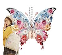 Cattura Sole Farfalla Charm Auto, Vetrino Farfalla Cattura Sole, Crea Arcobaleni 2D con Effetto Scintillante per Borsa Casa Porta Bambini Specchietto Retrovisore