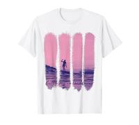 Catturami tra le onde Summer Ocean Surfer Pennellate Maglietta