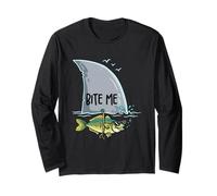 Catturare Pesce Divertente Bite Me Maglia a Manica