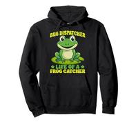 Catturatore Di Rane Bug Dispatcher Life Of A Catcher Rana Felpa con Cappuccio