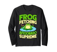 Catturatore Di Rane Frog Fetching Aficionado Supreme Rana Maglia a Manica