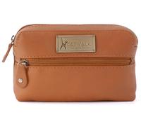 Catwalk Collection Handbags - Astuccio Piccolo Pelle - Custodia Accessori o Fotocamera Compatta - Pochette Multiuso Donna - Savannah - Marrone Chiaro
