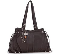 Catwalk Collection Handbags - Borsa a Spalla in Pelle da Donna - Borsa a Mano Media - Borsa da Giorno - Alice - Marrone