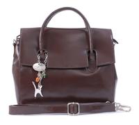 Catwalk Collection Handbags - Borsa a Tracolla da Lavoro - Valigetta 24 Ore Donna - Borsa a Mano Ufficio - Cartella Formato A5 - Ella - Marrone