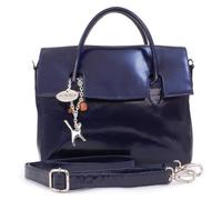 Catwalk Collection Handbags - Borsa a Tracolla da Lavoro - Valigetta 24 Ore Donna - Borsa a Mano Ufficio - Cartella Formato A5 - Ella - Blu